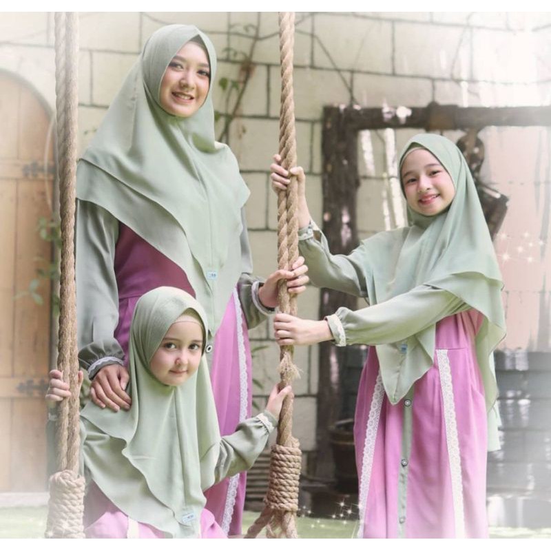 KALANI DRESS SET ANAK COUPLE BY ZETA OUTFIT / GAMIS COUPLE IBU ANAK KAKAK REMAJA / Gamis set Bayi