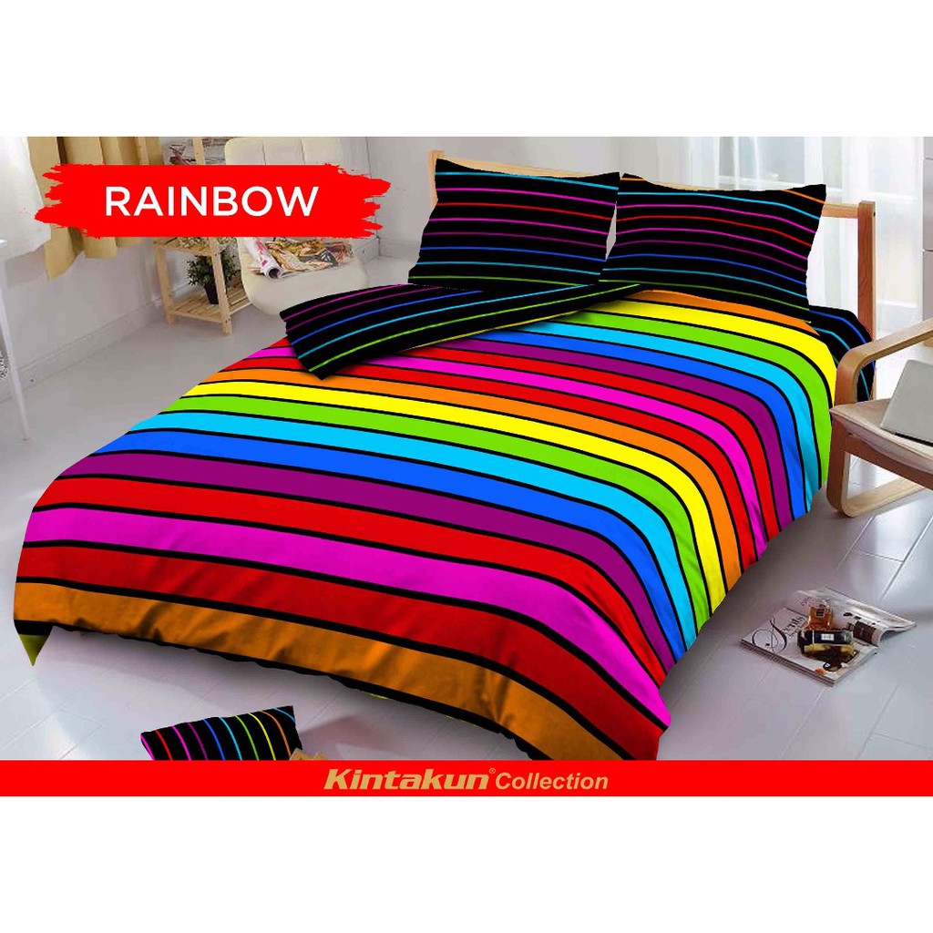 Sprei King Kintakun 3D Santika Deluxe / D'luxe Rainbow 