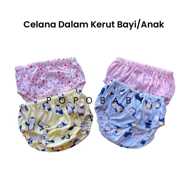 Celana Dalam Kerut Bayi/Anak Perempuan (CD KERUT /ECER)