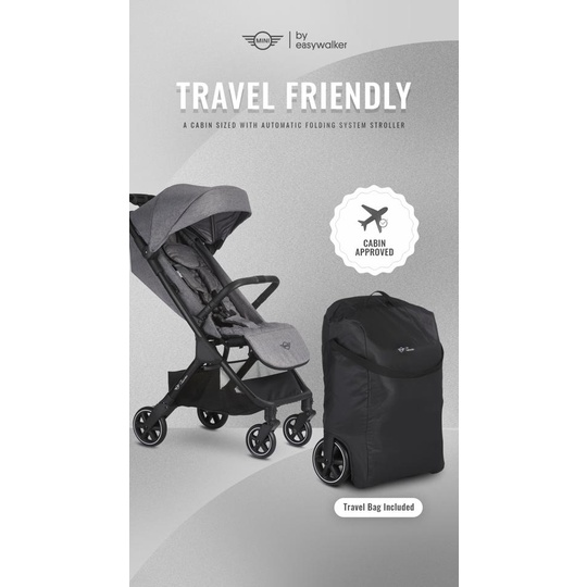 EASYWALKER JACKEY / MINI BUGGY SWITCH (CABIN SIZED) / EASYWALKER MINI BUGGY SNAP / BUGGY GO/ STROLLER / easy walker / buggy go oxford black / easy walker buggy go oxford black / easy walker mini buggy turn / easy walker reviseble