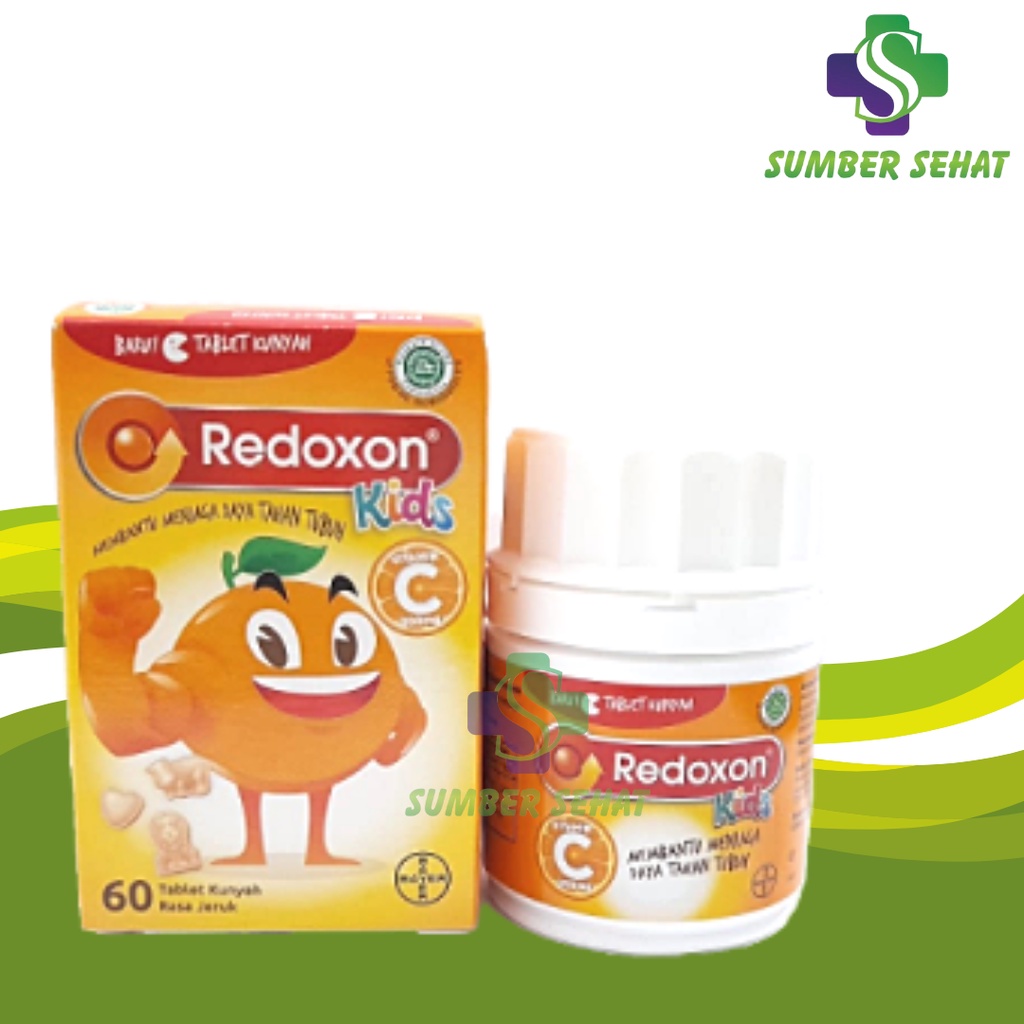 REDOXON KIDS ISI 60 TABLET KUNYAH RASA JERUK