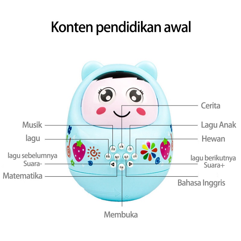 Tumbler mainan musik/Mainan bayi/Mainan Musik Bayi Lucu (B268)