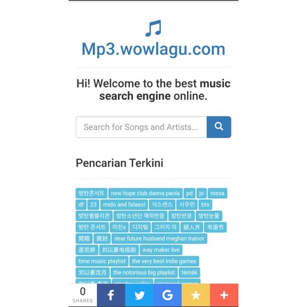 Script Website Download Lagu MP3