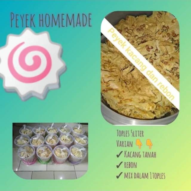 

Peyek kacang /rebon (UK toples 5L)