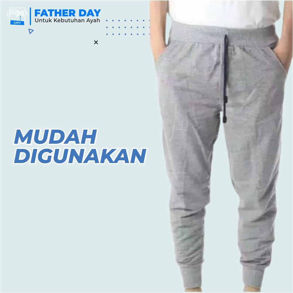 CELANA JOGER JOGGER TRAINING SANTAI KARET HYPEBEAST PRIA COWOK DEWASA 3/4 PANJANG HITAM-3