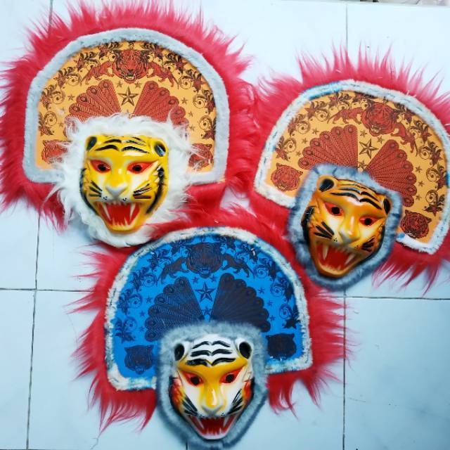 Topeng reog harimau anak ∣ Topeng reog ponorogo anak kesenian tradisional ∣ Topeng reog ondel ondel 