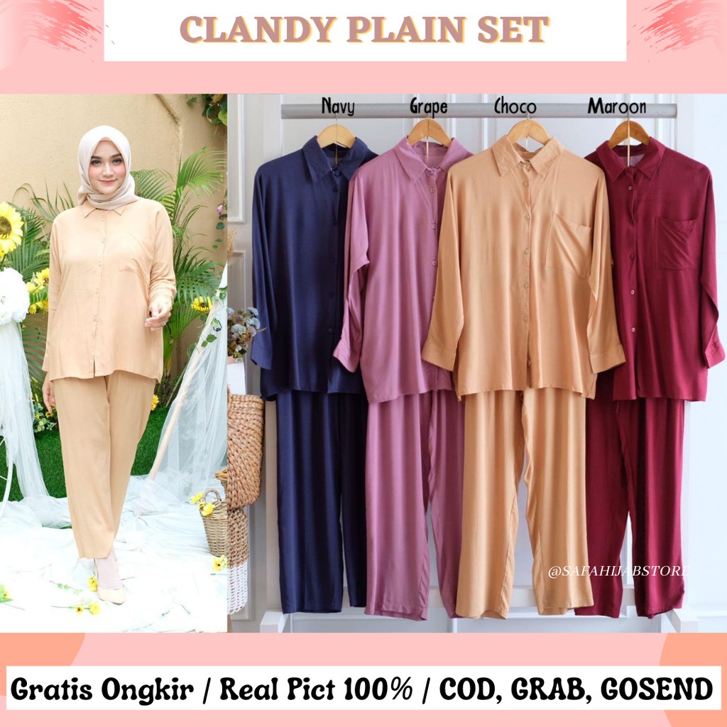 CLANDY PLAIN SET / ONE SET