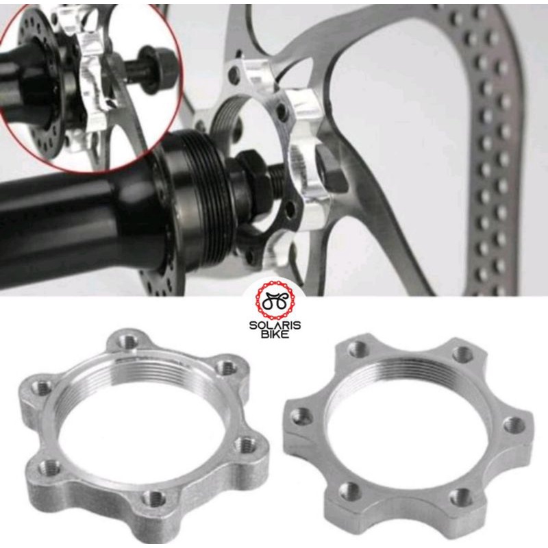 Adaptor Rotor 44mm 48mm Disc Brake Rem Cakram Sepeda Hub Freehub Drat Ulir 44 48 MM