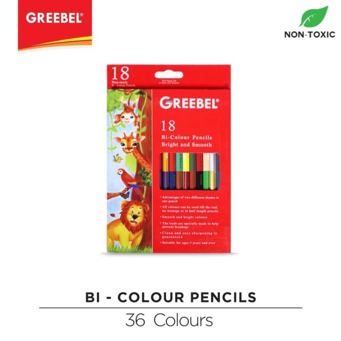 

Greebel 7218 Pencil Bi-Color 18Pcs (36 Warna) Dijamin Puas