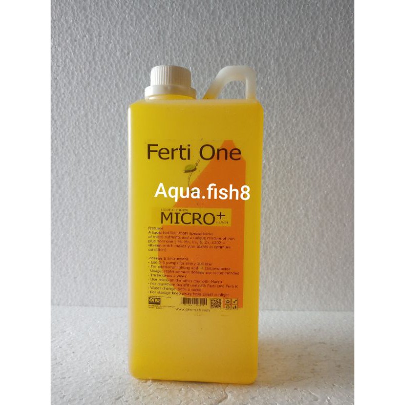 Ferti One Micro Pupuk Cair Aquascape 1 liter Aquarium.