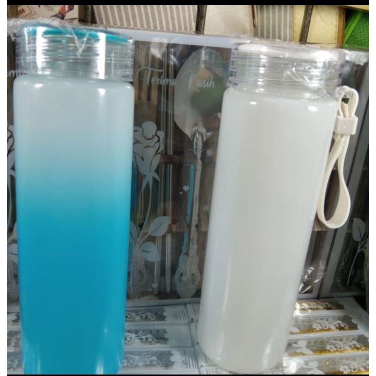 Souvenir Botol Kaca Glitter/ Botol Tumbler