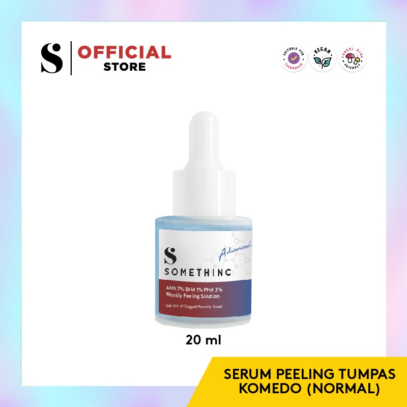 ✨ AKU MURAH ✨ SOMETHINC AHA 7%+BHA 1%+PHA 3% Weekly Peeling Solution / Serum Komedo 20ml BPOM