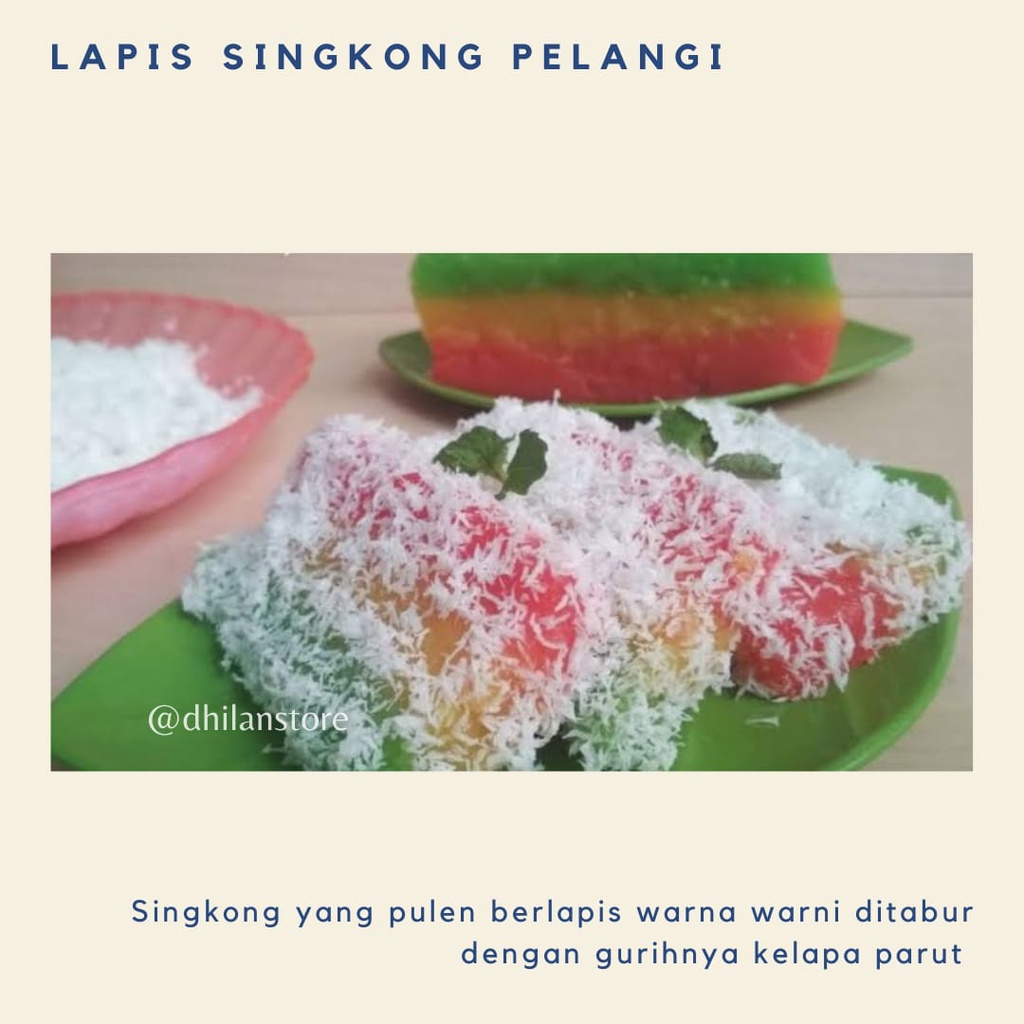 

Lapis Singkong Pelangi