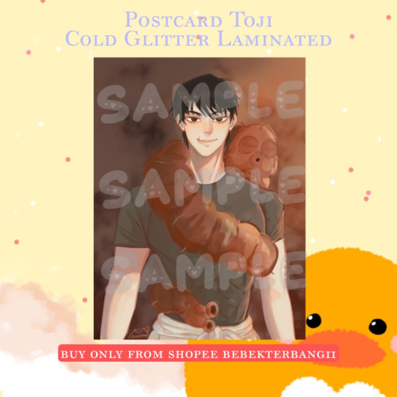 Glitter Postcard / Artprint Toji fushiguro Jujutsu Kaisen