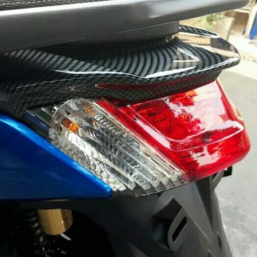 Cover Tutup Ducktail Nmax Karbon NEMO Sirip Lampu Belakang Stop Nmax Carbon NEMO