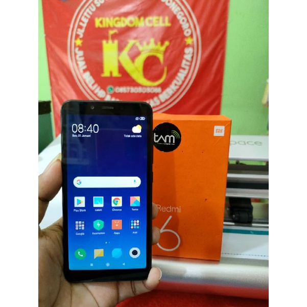 SECOND REDMI 6 RAM 4/64 FULLSET NO MINUS