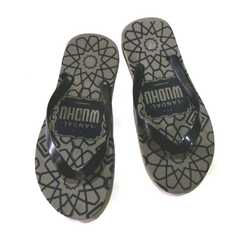 SANDAL JEPIT PRIA MOTIF WUDHU BINTANG