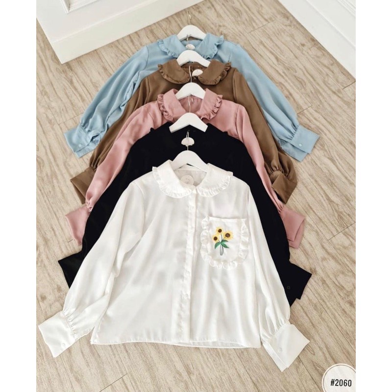 Baju Atasan Wanita TERMURAH Sunflower Shirt 2076