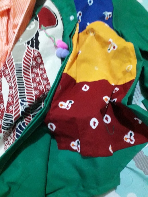 Atasan Batik Tunik Modis Kombinasi Pom Pom Jumputan Premium Tunik Busui Cantik Original Masayu