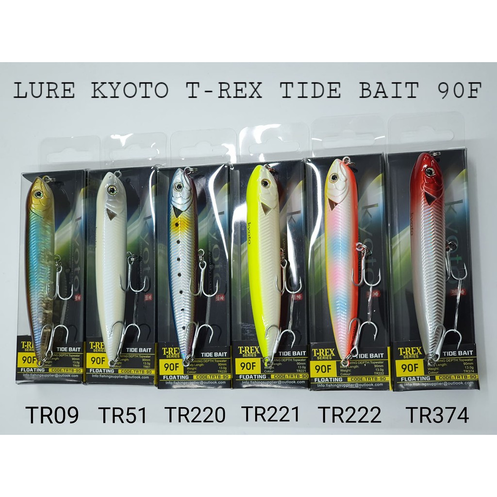 Lure PENCIL KYOTO T-REX TIDE BAIT TRTB 90F (9cm / 13gr / TOP WATER)