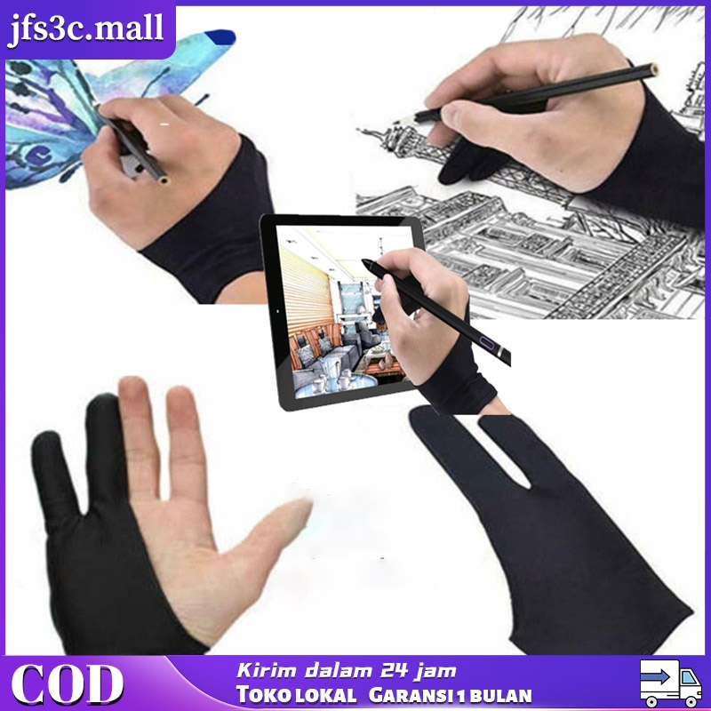 Two Fingers Glove Palm Rejection for Stylus Pen