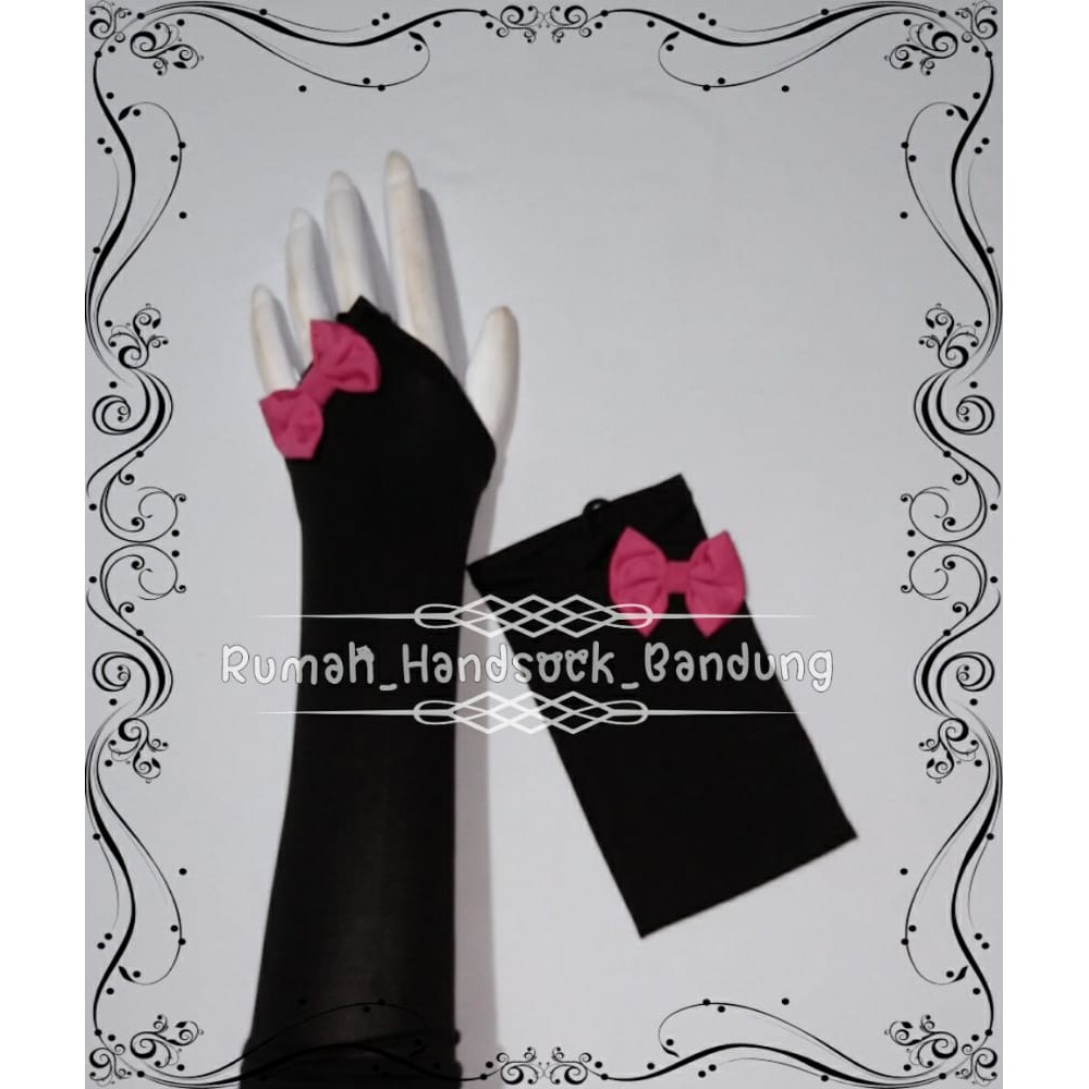 Handsock Cincin Pita Kombi/Handsok Fingerless Muslimah /Hansock Syar/Syar'i/Syari/Handsock Wanita