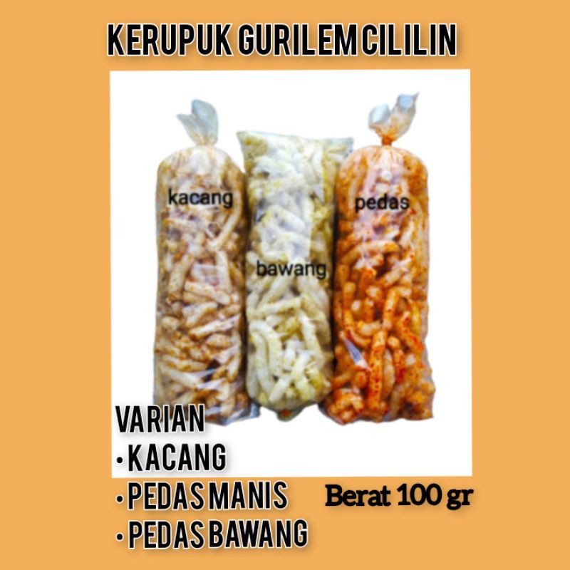 

kerupuk gurilem oleh oleh cililin makanan khas cemilan jajanan Bandung Snack makanan camilan ringan