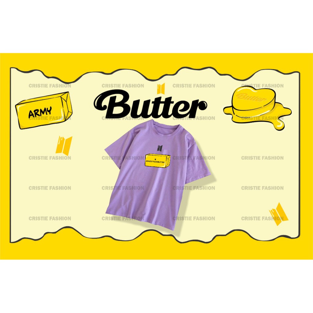 [COD] KAOS KPOP SMOOTH LIKE BUTTER S-XXL 13 WARNA / T-SHIRT KPOP STYLE KOREAN IDOL OUTFIT