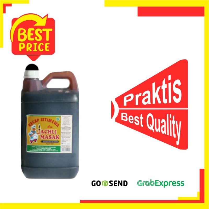 

KECAP MANIS ACHLI MASAK 5L 100% HALAL TANPA BAHAN PENGAWET MAUPUN PENGENTAL