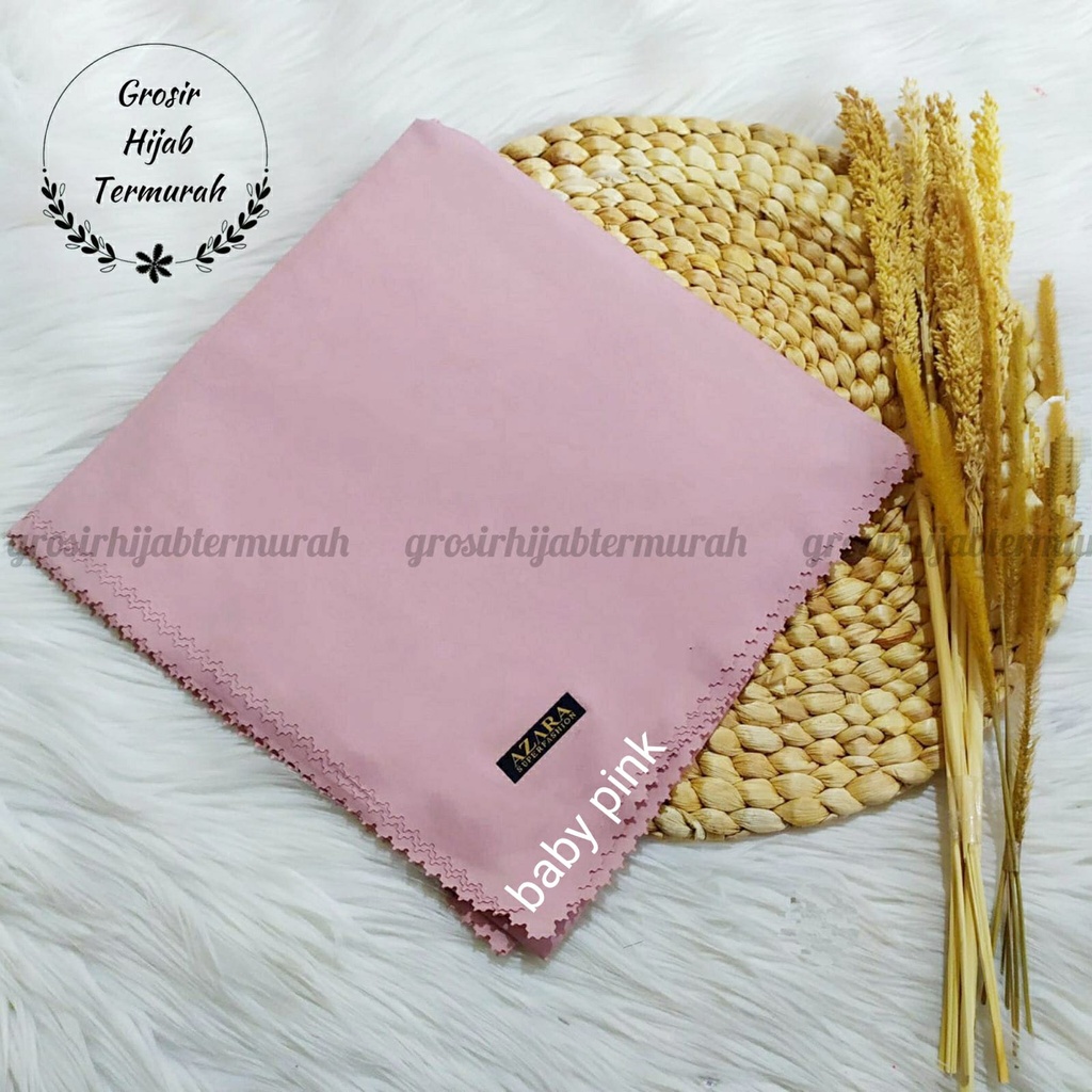 Hijab segiempat Oskara laser cut /Oscara /Japan / Jilbab voal miracle plain lasercut azara-Baby pink