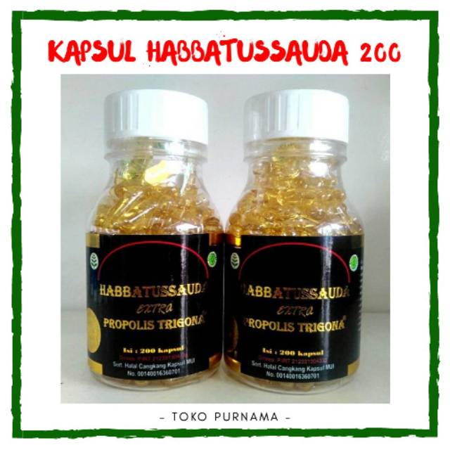 Obat Herbal Pil Kapsul Habbatussauda Extra Propolis Trigona Habbatussauda Oil Jintan Hitam Isi 200 Z Shopee Indonesia