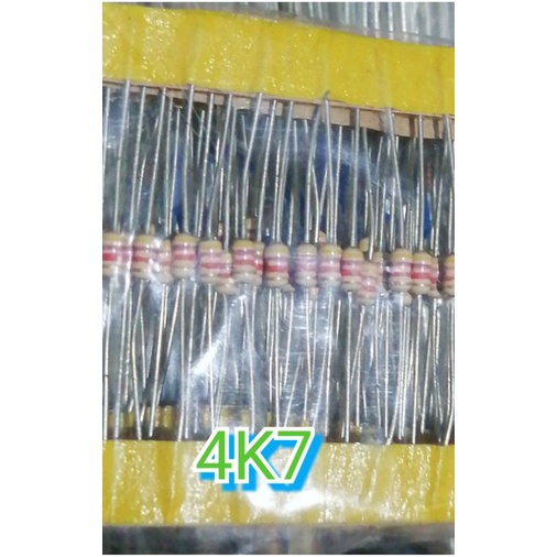 10, pcs, ANEKA NILAI RESISTOR, 1/4, WAT, BODY, 1/8, WAT