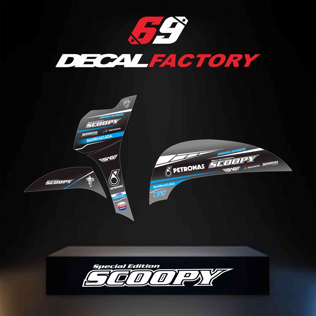 Striping SCOOPY 2017-2020 Motif Petronas