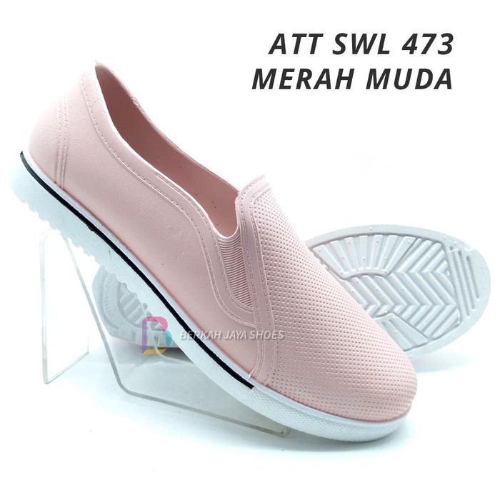 COXce Sepatu Karet Wanita - Sepatu Slip On Karet Wanita ATT SWL 473 - 2 - Biru Muda 38