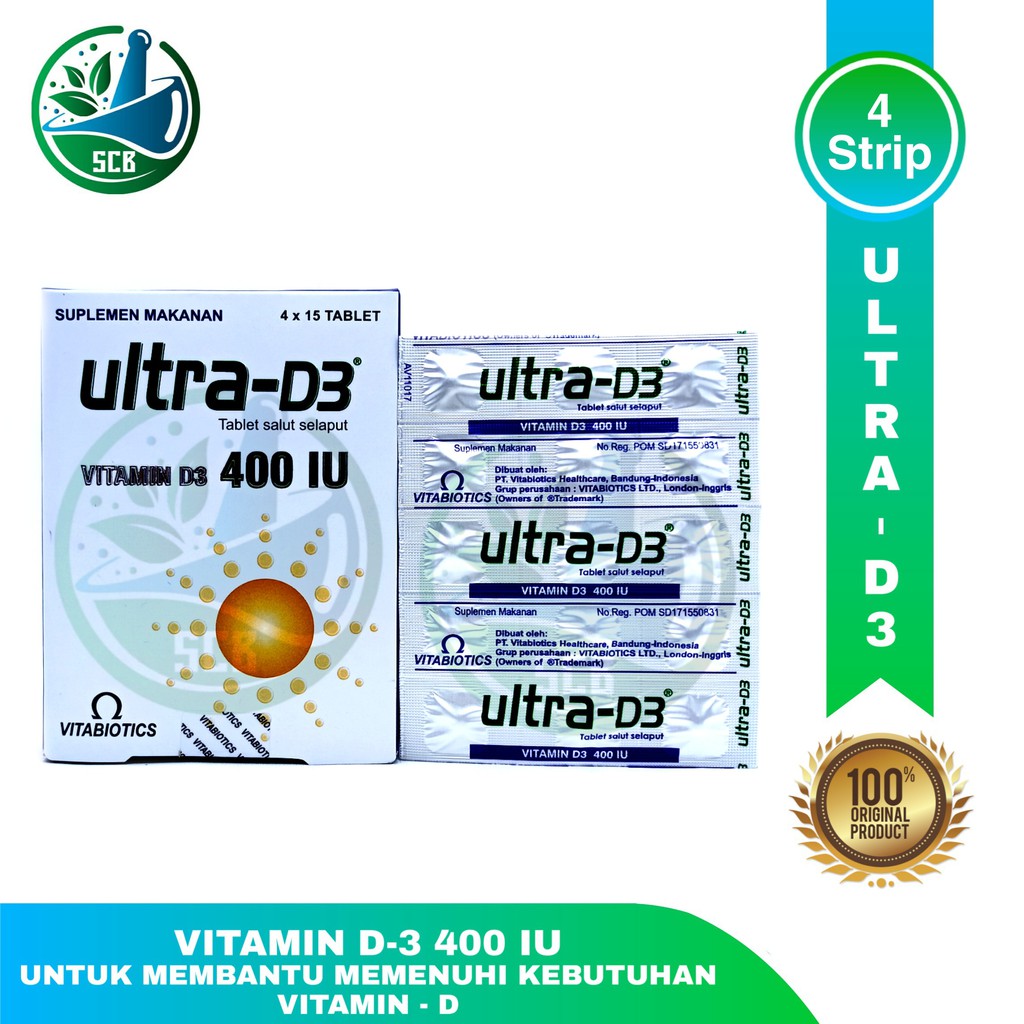 Vitabiotics Ultra Vitamin D3 - 4 Strip