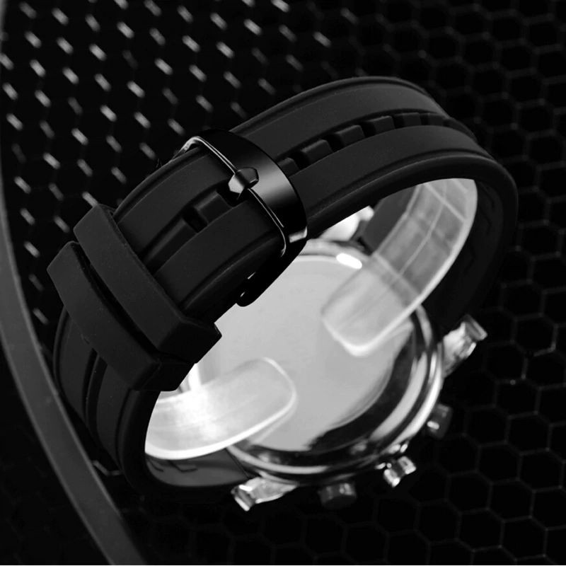 SINOBI 9368 Jam Tangan Pria Analog Digital Tali Silicone WATCHKITE WKOS