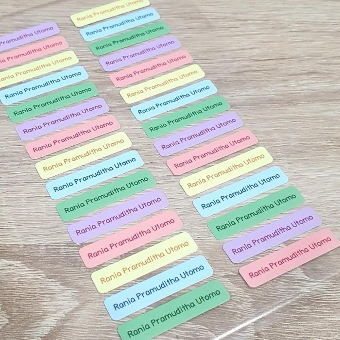 

Label sticker nama anak custom waterproof