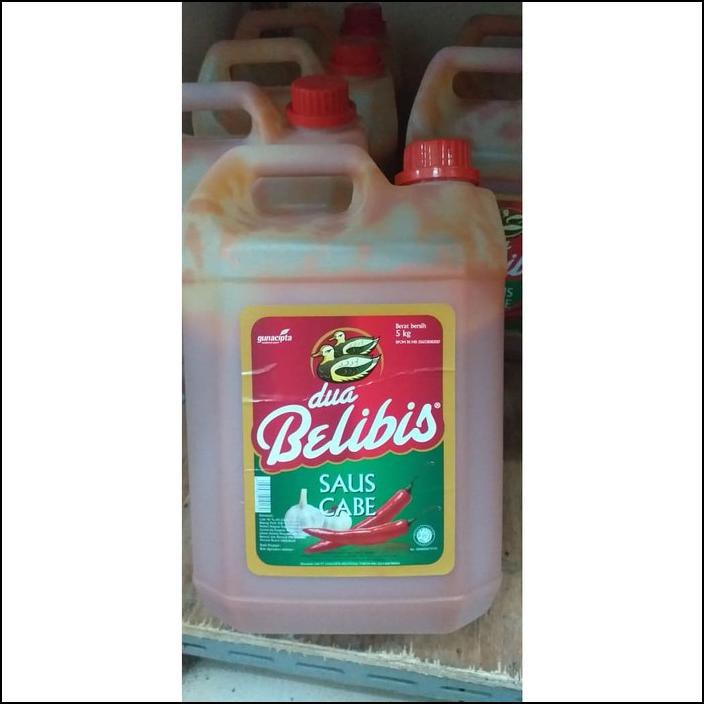 

SAMBAL SAUS CABE DUA BELIBIS JERIGEN DIRIGEN GALON 5 KG / 5KG