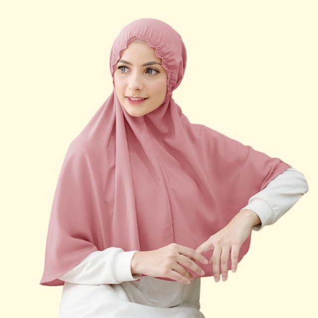 Alny Hijab - Cantika Maryam Kerut Tali Hijab Jilbab Instant