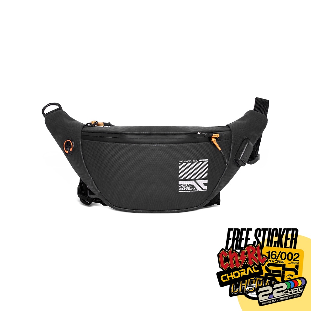 CHORAL Rex 3.0  Waist bag | Tas Slempang pria ORIGINAL | waistbag Glow in the dark | waistbag pria W