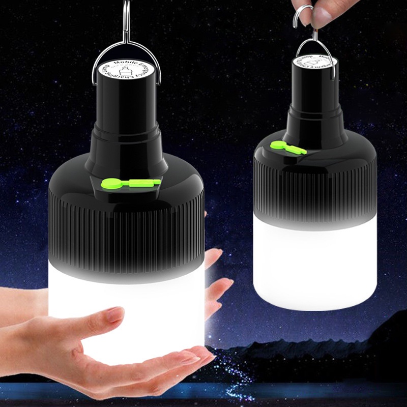 Lampu Bohlam LED Gantung Super Terang USB Rechargeable Untuk Camping / Outdoor