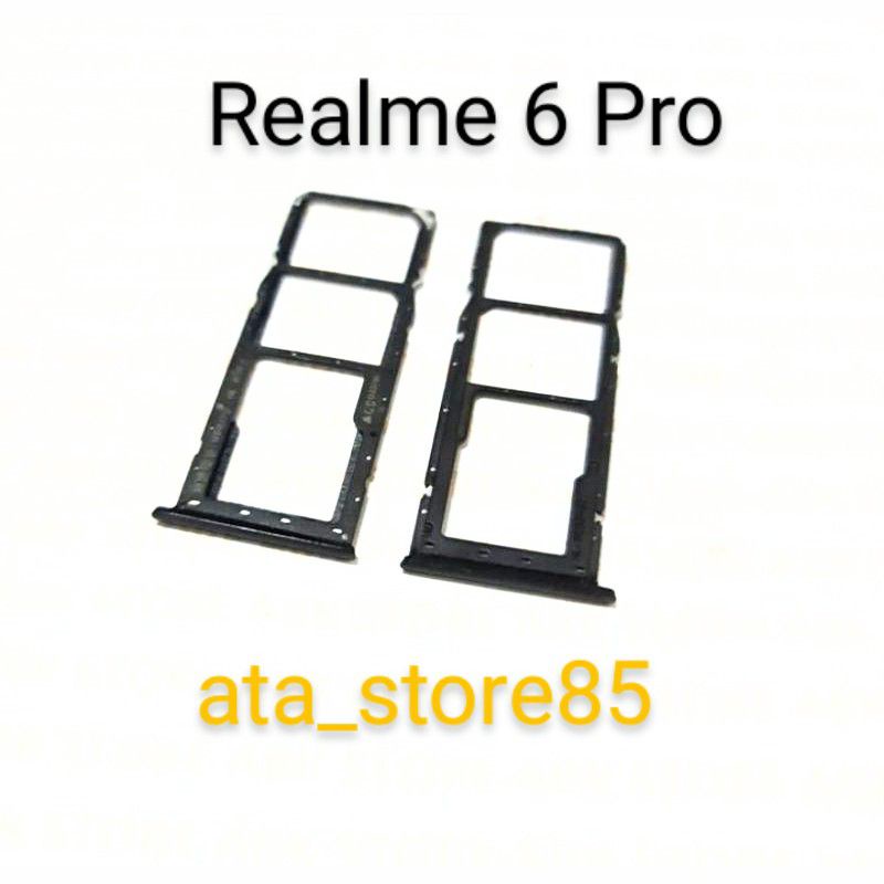Simtray SimLock Slot Sim Tempat Kartu Sim Card Realme 6 pro Original