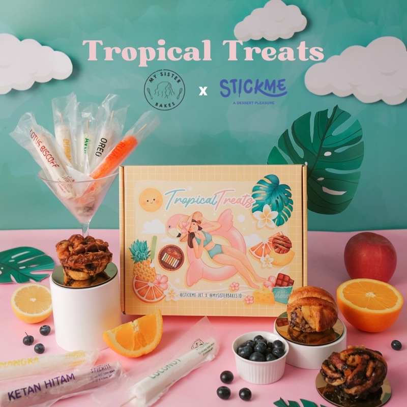 Stickme x Mysisterbakes - Tropical Treats ( Braids + Stickme )