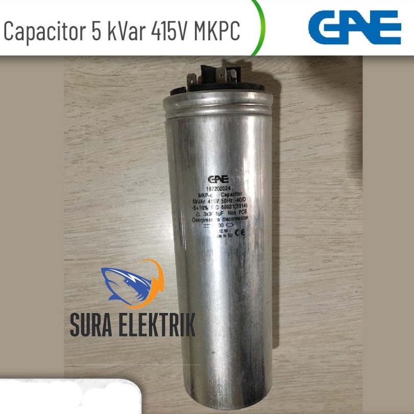 Kapasitor 5 KVAR 3P 415V MKP-c Eco GAE