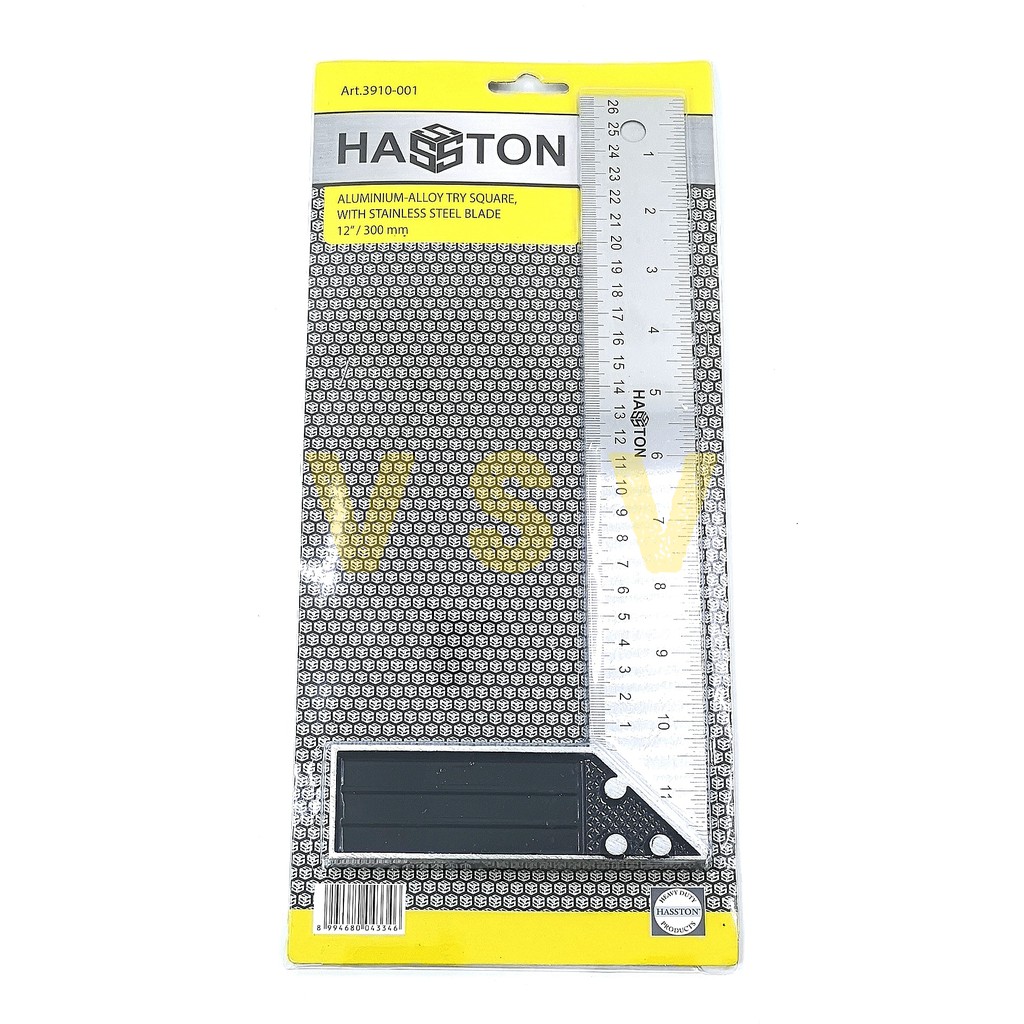 HASSTON Siku tukang 12&quot;  3910-001/ Carpenter square / Penggaris siku