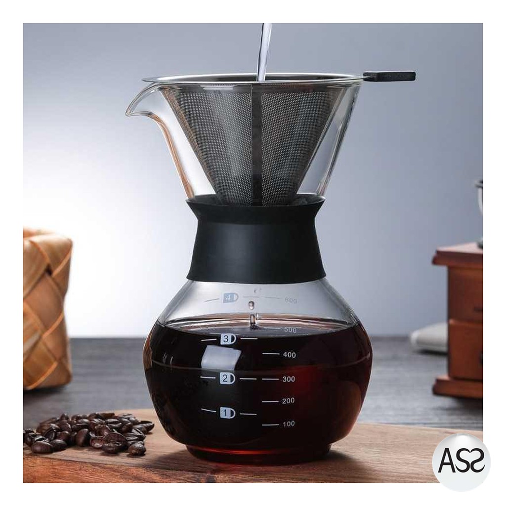 ASS Shop - OHFIN Coffee Maker Pot V60 Drip Kettle Teko Kopi Barista Filter SE111