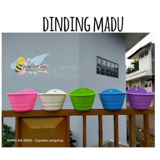  Pot  Dinding  Bunga madu Warna Tanaman Motif Tawon Limited 