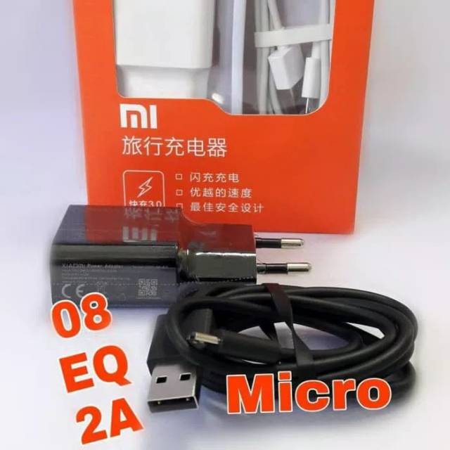 Charger xiaomi 2a original 100% casan xiaomi original 100% carger xiaomi original 100% VOOC micro