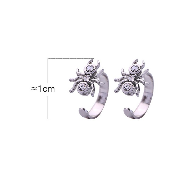 LRC Anting Tusuk Fashion Spider Earrings Open Spider Earrings F89198