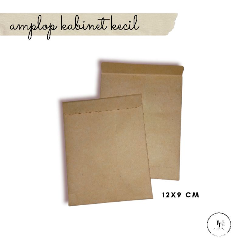 

Amplop Kabinet Kecil Coklat/Vintage